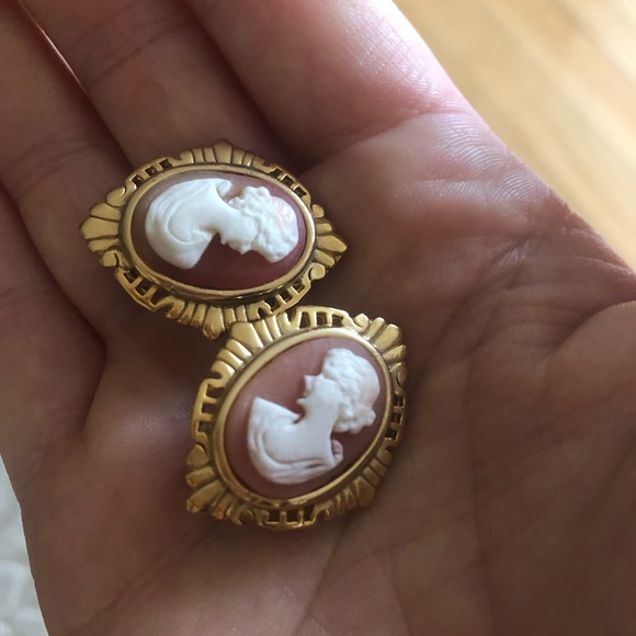 Cameo earrings. Vintage. - Picture 3 of 16